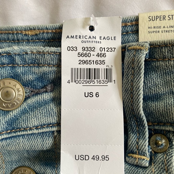 🌹 3 for $25 American Eagle Women’s Hi Rise A-Line Skirt Size 6 - Picture 2 of 6